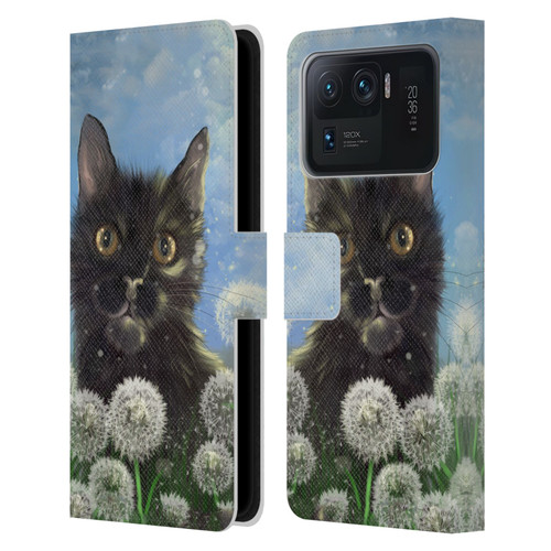Ash Evans Black Cats 2 Golden Afternoon Leather Book Wallet Case Cover For Xiaomi Mi 11 Ultra