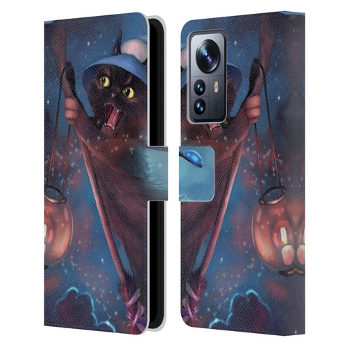 Ash Evans Black Cats 2 Magical Leather Book Wallet Case Cover For Xiaomi 12 Pro