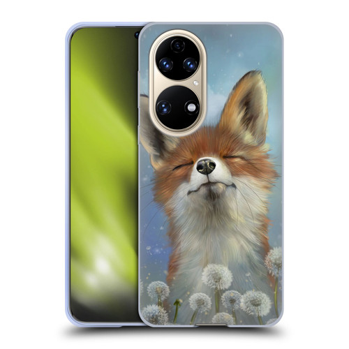 Ash Evans Animals Dandelion Fox Soft Gel Case for Huawei P50