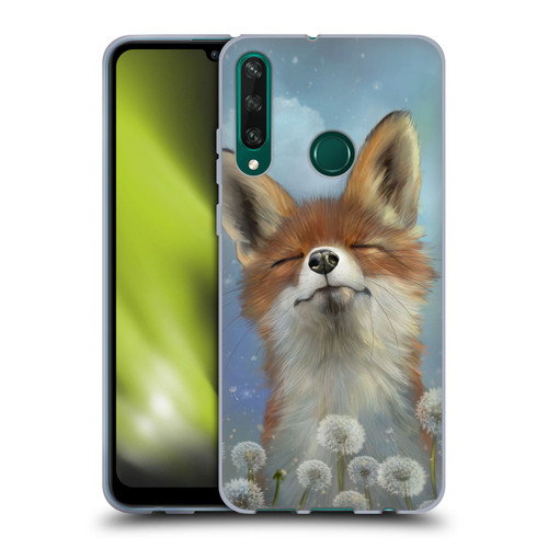 Ash Evans Animals Dandelion Fox Soft Gel Case for Huawei Y6p