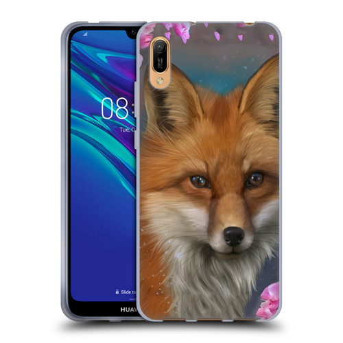 Ash Evans Animals Fox Peonies Soft Gel Case for Huawei Y6 Pro (2019)