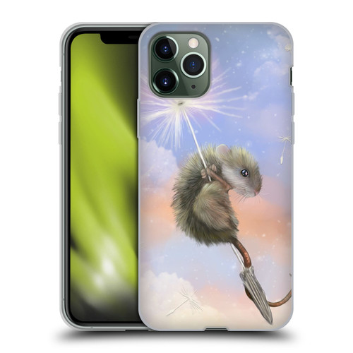 Ash Evans Animals Dandelion Mouse Soft Gel Case for Apple iPhone 11 Pro