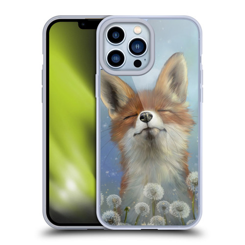 Ash Evans Animals Dandelion Fox Soft Gel Case for Apple iPhone 13 Pro Max