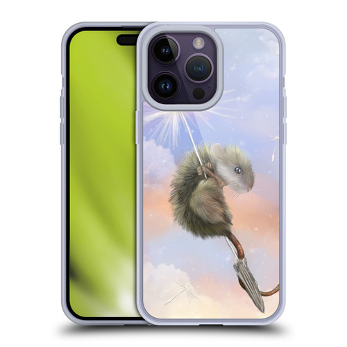 Ash Evans Animals Dandelion Mouse Soft Gel Case for Apple iPhone 14 Pro Max