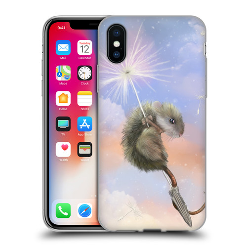Ash Evans Animals Dandelion Mouse Soft Gel Case for Apple iPhone X / iPhone XS