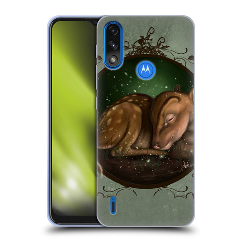 Ash Evans Animals Foundling Fawn Soft Gel Case for Motorola Moto E7 Power / Moto E7i Power