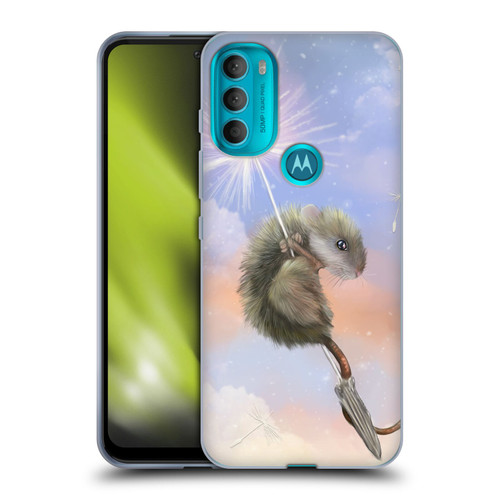 Ash Evans Animals Dandelion Mouse Soft Gel Case for Motorola Moto G71 5G