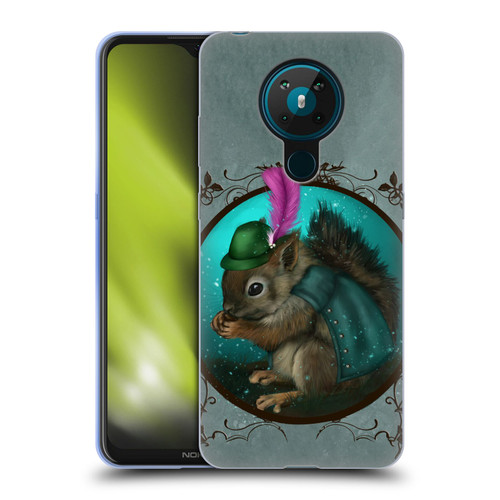 Ash Evans Animals Squirrel Soft Gel Case for Nokia 5.3