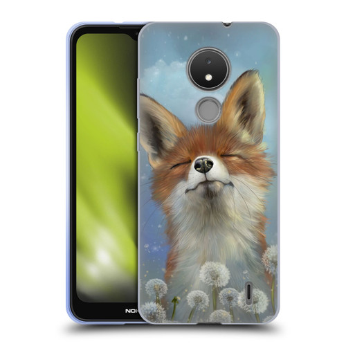 Ash Evans Animals Dandelion Fox Soft Gel Case for Nokia C21