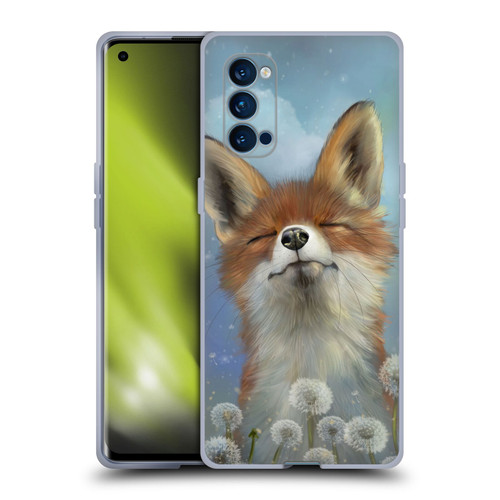 Ash Evans Animals Dandelion Fox Soft Gel Case for OPPO Reno 4 Pro 5G