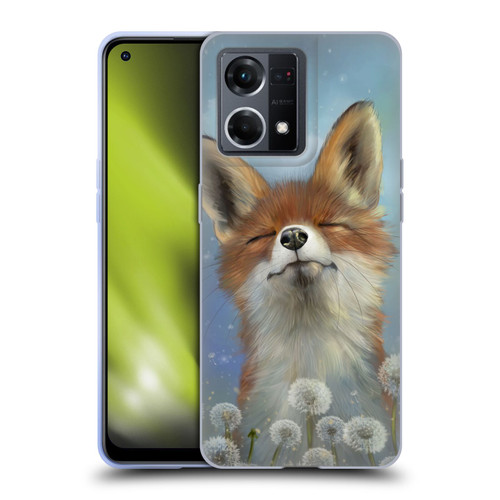 Ash Evans Animals Dandelion Fox Soft Gel Case for OPPO Reno8 4G