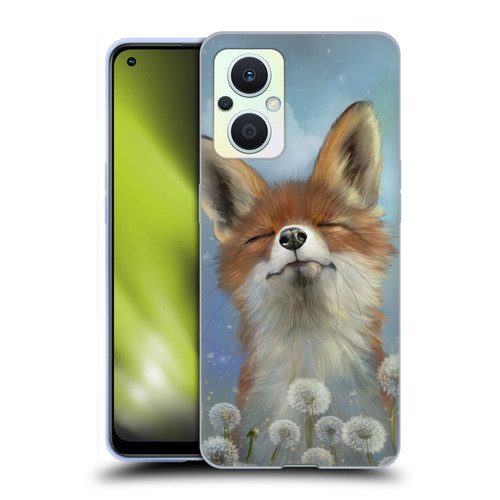 Ash Evans Animals Dandelion Fox Soft Gel Case for OPPO Reno8 Lite