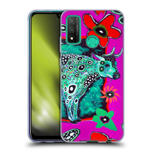 Mad Dog Art Gallery Animals Cosmic Cow Soft Gel Case for Huawei P Smart (2020)