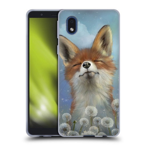 Ash Evans Animals Dandelion Fox Soft Gel Case for Samsung Galaxy A01 Core (2020)