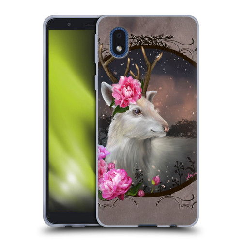 Ash Evans Animals White Deer Soft Gel Case for Samsung Galaxy A01 Core (2020)