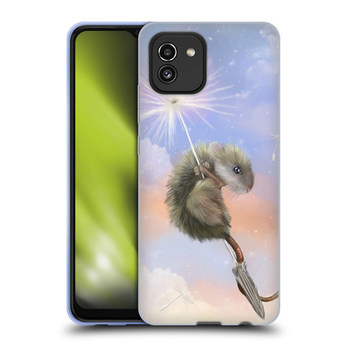 Ash Evans Animals Dandelion Mouse Soft Gel Case for Samsung Galaxy A03 (2021)