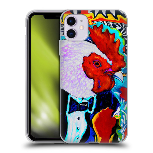 Mad Dog Art Gallery Animals Rooster Soft Gel Case for Apple iPhone 11