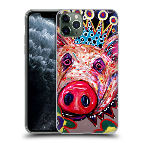 Mad Dog Art Gallery Animals Missy Pig Soft Gel Case for Apple iPhone 11 Pro Max