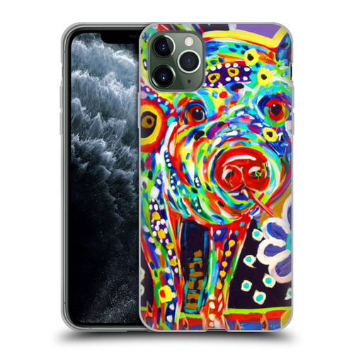 Mad Dog Art Gallery Animals Pig Soft Gel Case for Apple iPhone 11 Pro Max