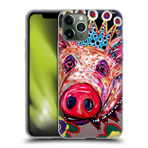 Mad Dog Art Gallery Animals Missy Pig Soft Gel Case for Apple iPhone 11 Pro