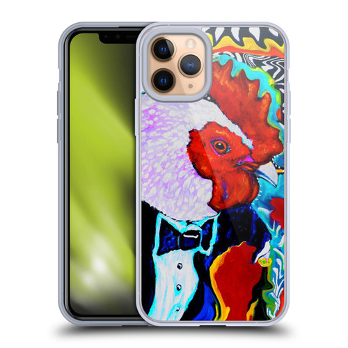 Mad Dog Art Gallery Animals Rooster Soft Gel Case for Apple iPhone 11 Pro