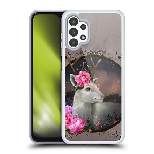 Ash Evans Animals White Deer Soft Gel Case for Samsung Galaxy A13 (2022)