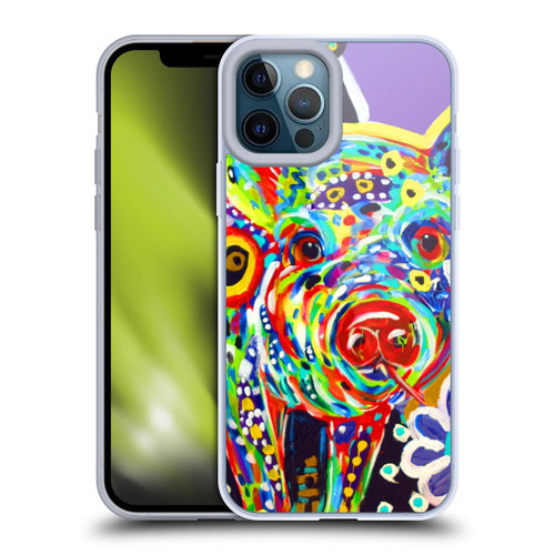 Mad Dog Art Gallery Animals Pig Soft Gel Case for Apple iPhone 12 Pro Max