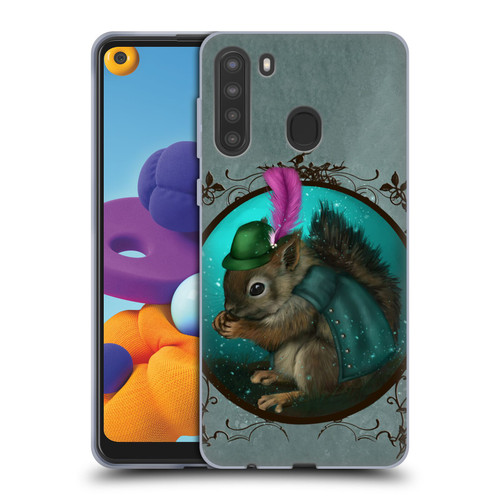 Ash Evans Animals Squirrel Soft Gel Case for Samsung Galaxy A21 (2020)