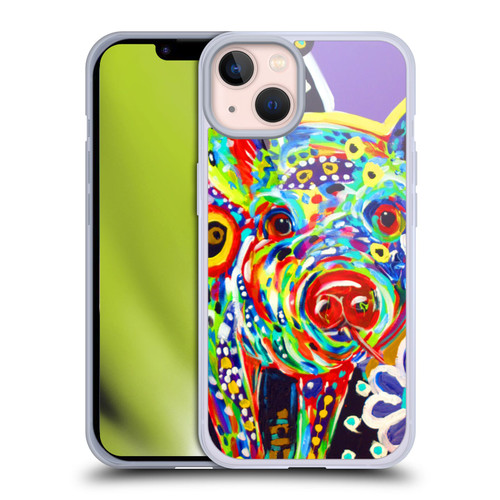Mad Dog Art Gallery Animals Pig Soft Gel Case for Apple iPhone 13