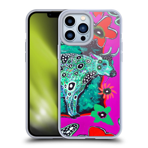 Mad Dog Art Gallery Animals Cosmic Cow Soft Gel Case for Apple iPhone 13 Pro Max