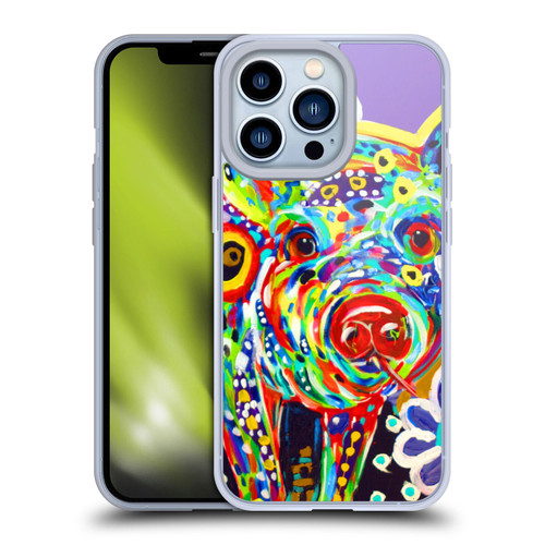 Mad Dog Art Gallery Animals Pig Soft Gel Case for Apple iPhone 13 Pro