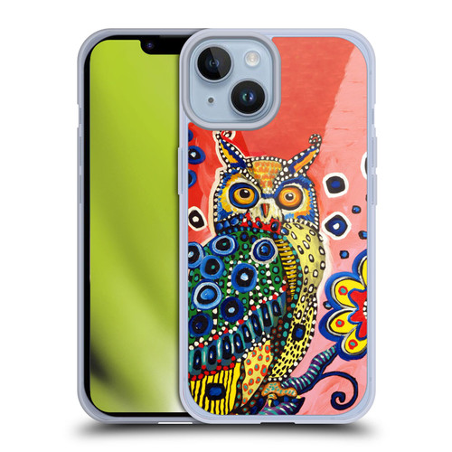 Mad Dog Art Gallery Animals Owl Soft Gel Case for Apple iPhone 14