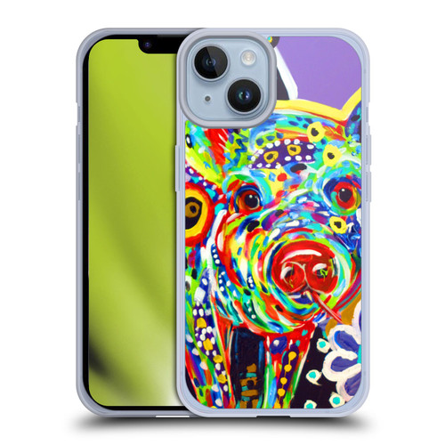 Mad Dog Art Gallery Animals Pig Soft Gel Case for Apple iPhone 14