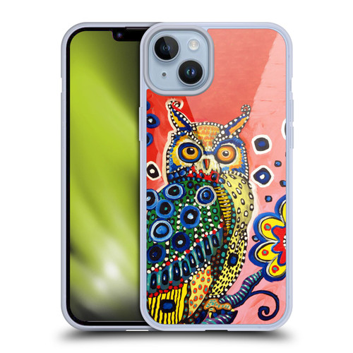 Mad Dog Art Gallery Animals Owl Soft Gel Case for Apple iPhone 14 Plus