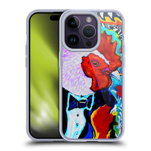 Mad Dog Art Gallery Animals Rooster Soft Gel Case for Apple iPhone 14 Pro