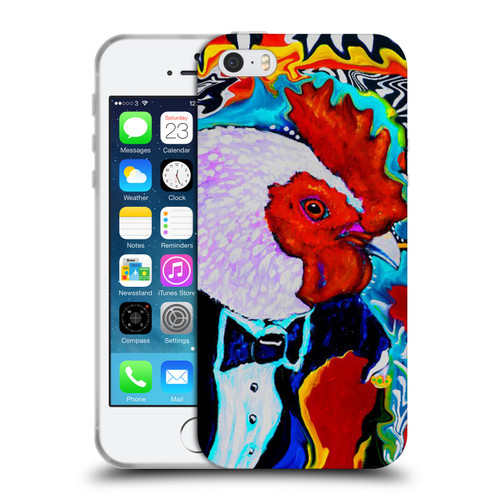 Mad Dog Art Gallery Animals Rooster Soft Gel Case for Apple iPhone 5 / 5s / iPhone SE 2016