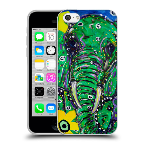 Mad Dog Art Gallery Animals Elephant Soft Gel Case for Apple iPhone 5c