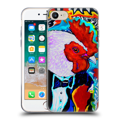 Mad Dog Art Gallery Animals Rooster Soft Gel Case for Apple iPhone 7 / 8 / SE 2020 & 2022