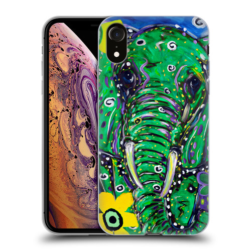 Mad Dog Art Gallery Animals Elephant Soft Gel Case for Apple iPhone XR