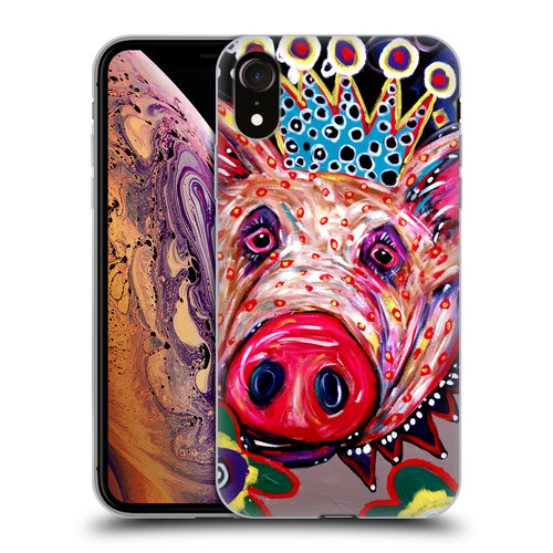 Mad Dog Art Gallery Animals Missy Pig Soft Gel Case for Apple iPhone XR