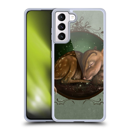 Ash Evans Animals Foundling Fawn Soft Gel Case for Samsung Galaxy S21+ 5G