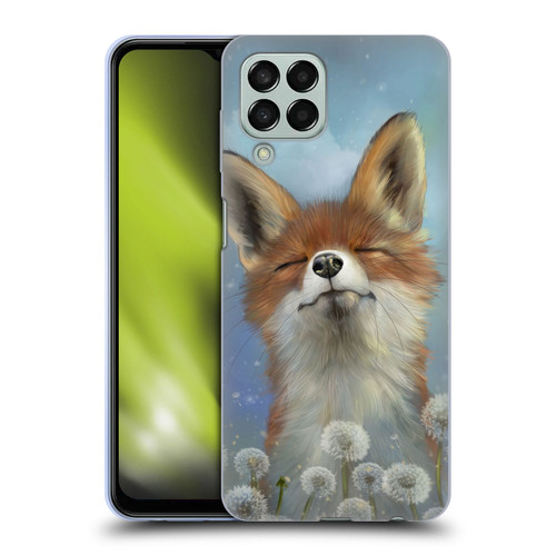 Ash Evans Animals Dandelion Fox Soft Gel Case for Samsung Galaxy M33 (2022)