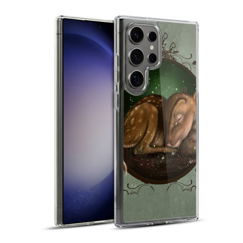 Ash Evans Animals Foundling Fawn Soft Gel Case for Samsung Galaxy S23 Ultra 5G & MagSafe