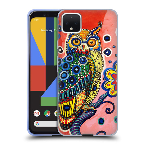 Mad Dog Art Gallery Animals Owl Soft Gel Case for Google Pixel 4 XL