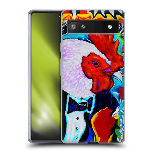 Mad Dog Art Gallery Animals Rooster Soft Gel Case for Google Pixel 6a