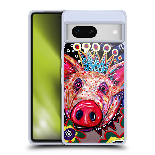 Mad Dog Art Gallery Animals Missy Pig Soft Gel Case for Google Pixel 7