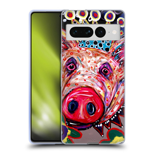 Mad Dog Art Gallery Animals Missy Pig Soft Gel Case for Google Pixel 7 Pro