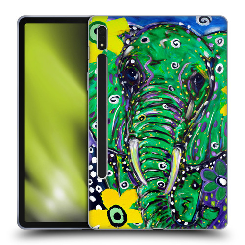 Mad Dog Art Gallery Animals Elephant Soft Gel Case for Samsung Galaxy Tab S8