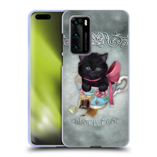Ash Evans Black Cats Tea Soft Gel Case for Huawei P40 5G