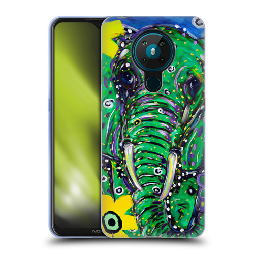 Mad Dog Art Gallery Animals Elephant Soft Gel Case for Nokia 5.3